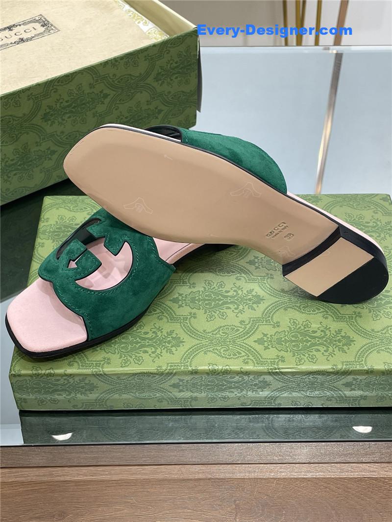Gvc*1 logo gg cutout slippers