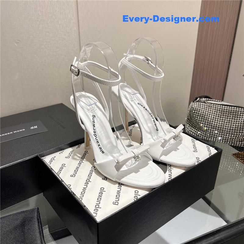A1exa*der wang logo rhinestone pumps