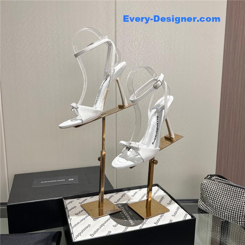 A1exa*der wang logo rhinestone pumps