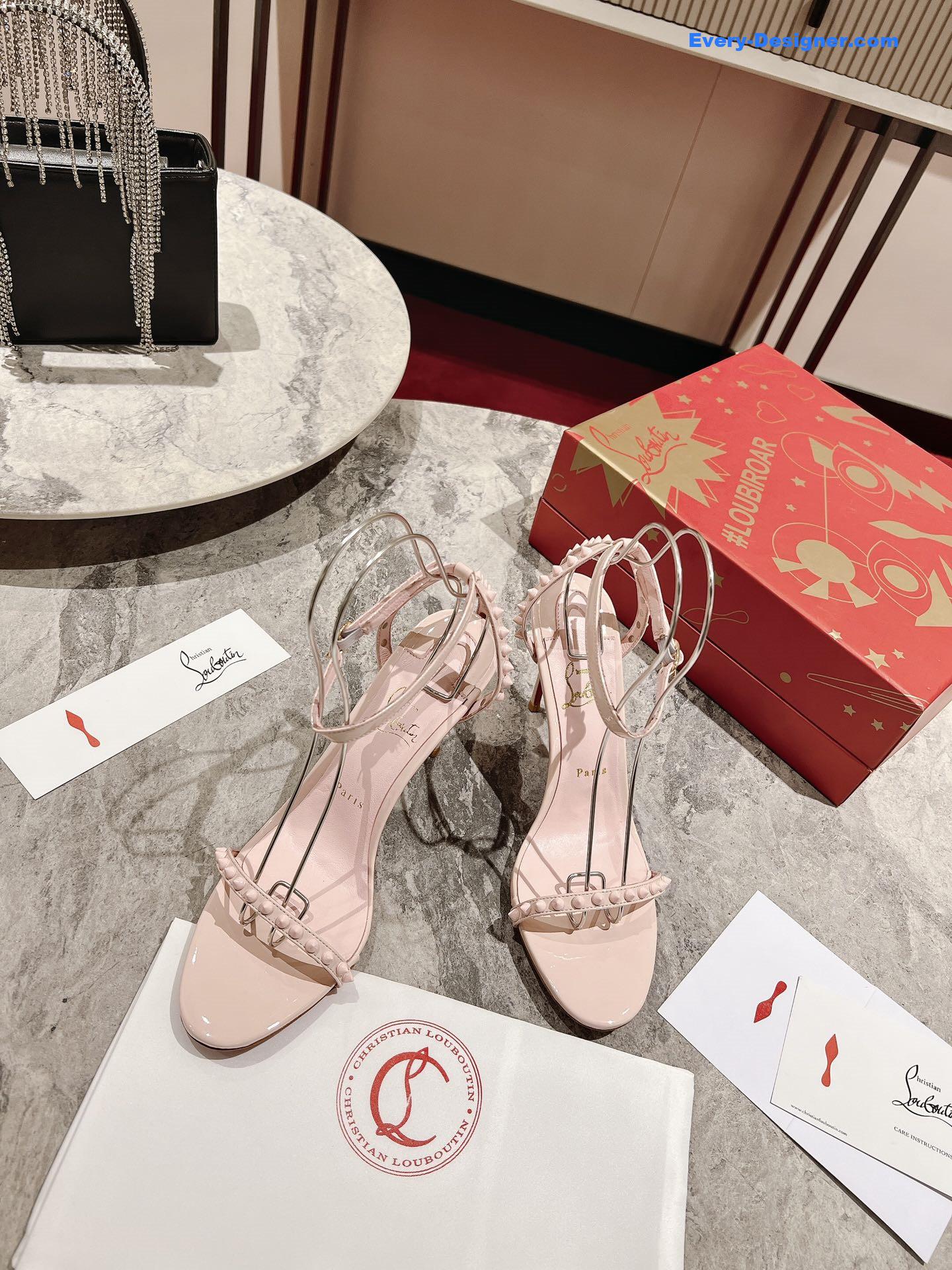 Chr1st1an louboutin spiked strappy sandals