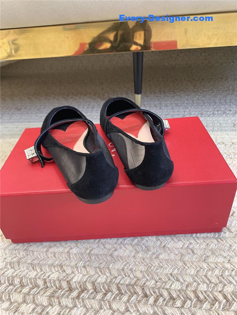 roger u1u1er new pointed toe flat mary jane shoes