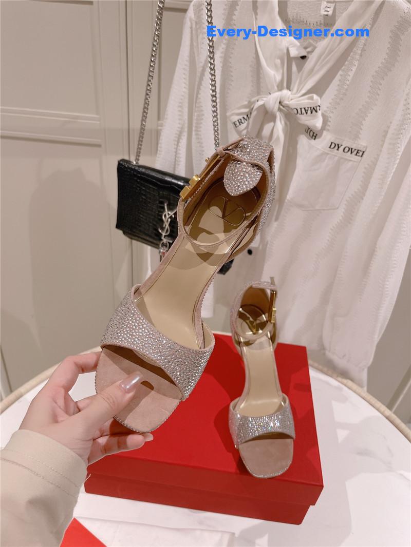 Va1e*ntin0 embossed sandals