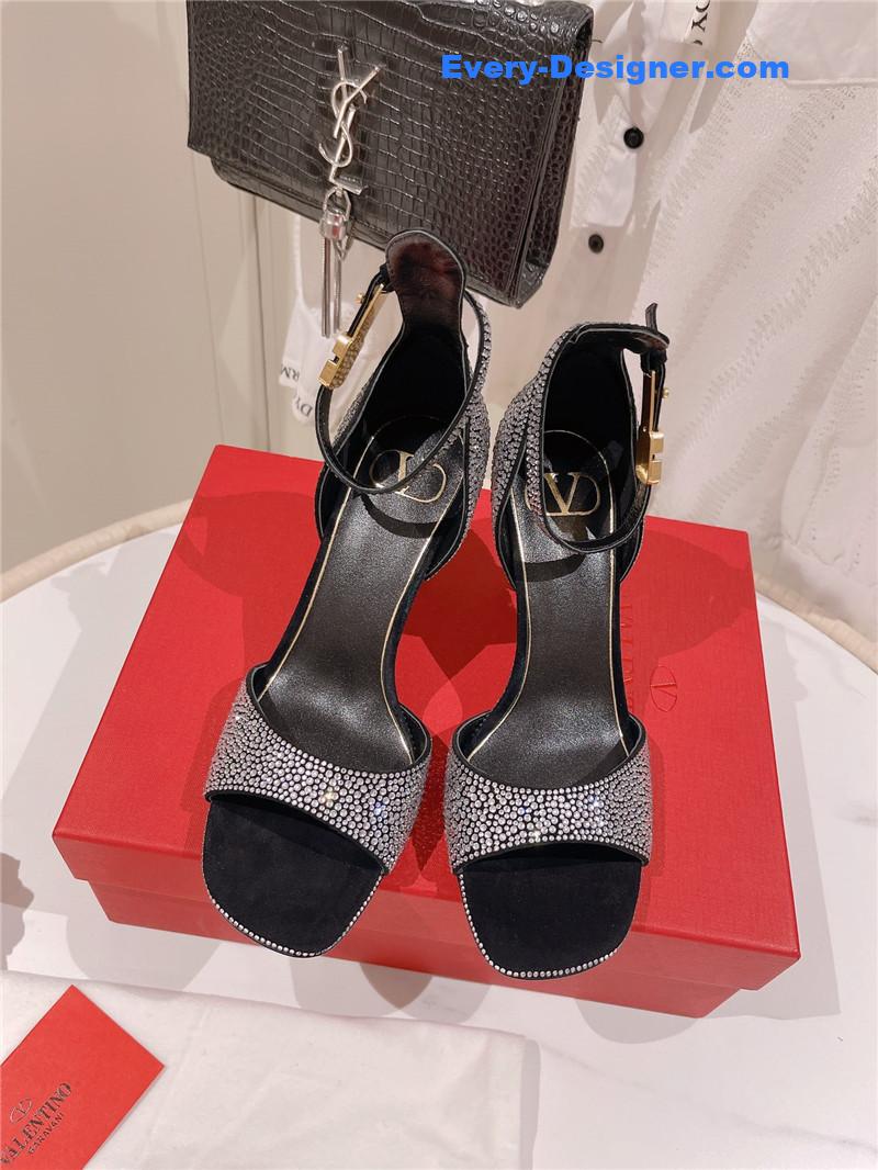 Va1e*ntin0 embossed sandals