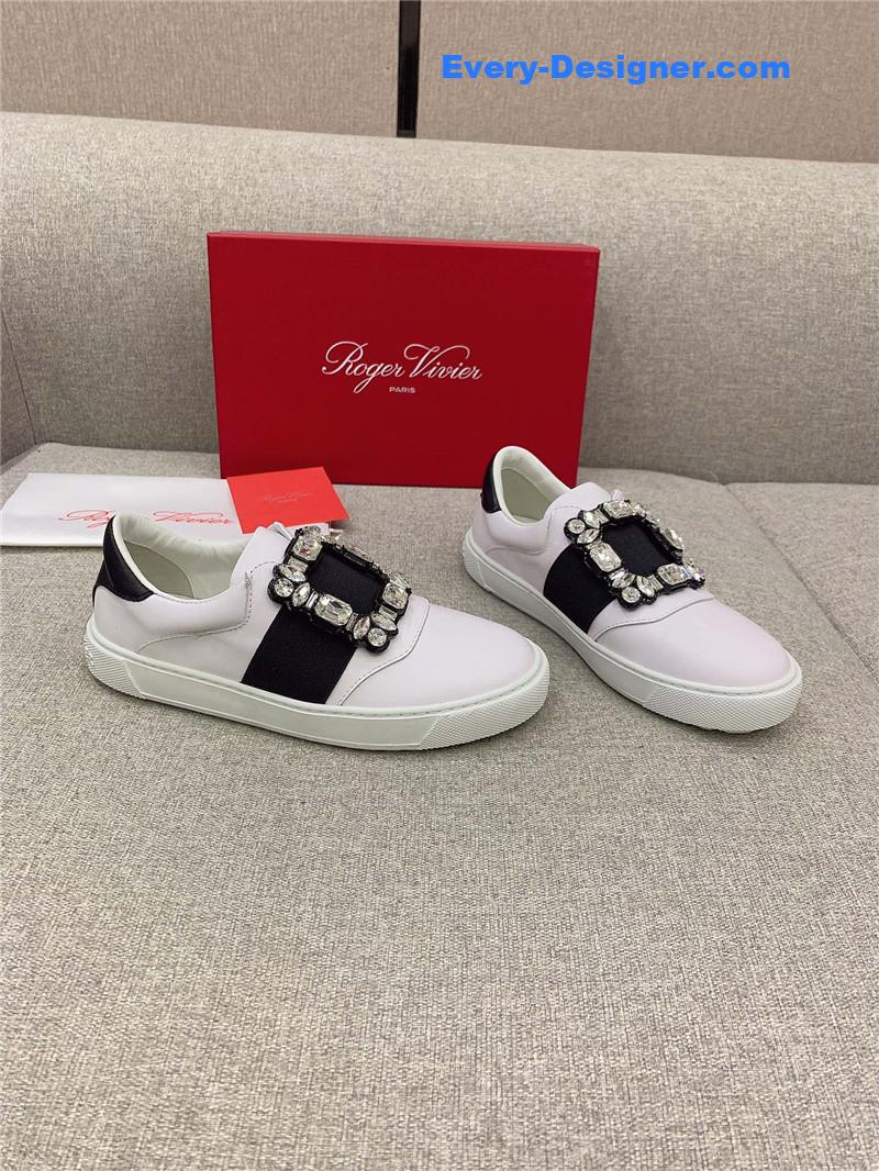 roger u1u1er new d1am0nd buckle casual shoes