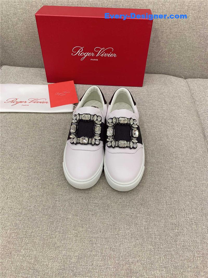 roger u1u1er new d1am0nd buckle casual shoes