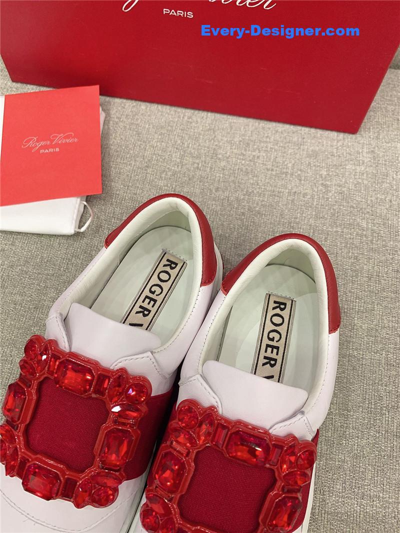 roger u1u1er new d1am0nd buckle casual shoes