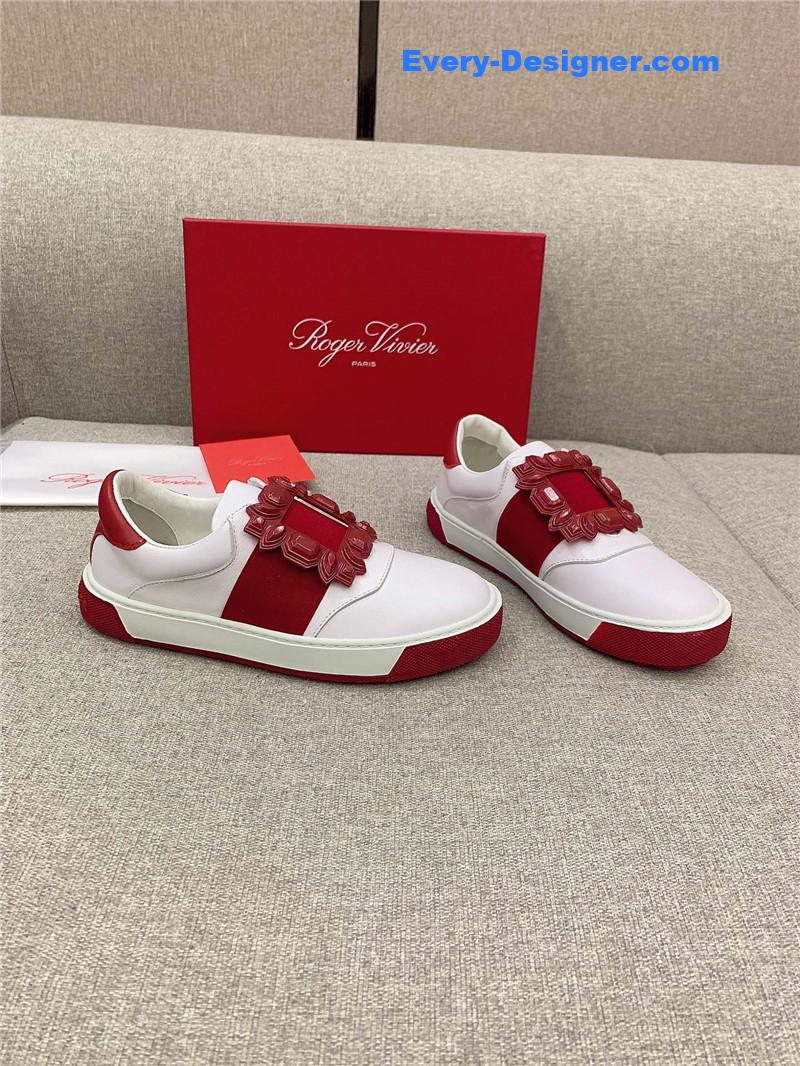 roger u1u1er new d1am0nd buckle casual shoes