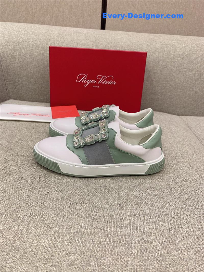 roger u1u1er new d1am0nd buckle casual shoes
