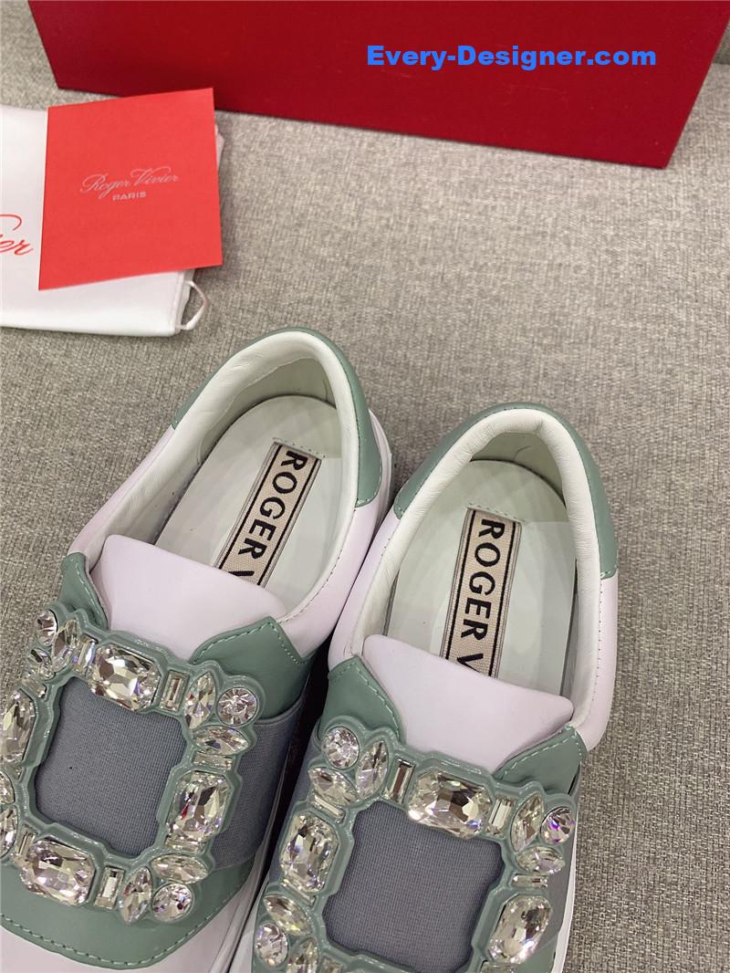 roger u1u1er new d1am0nd buckle casual shoes