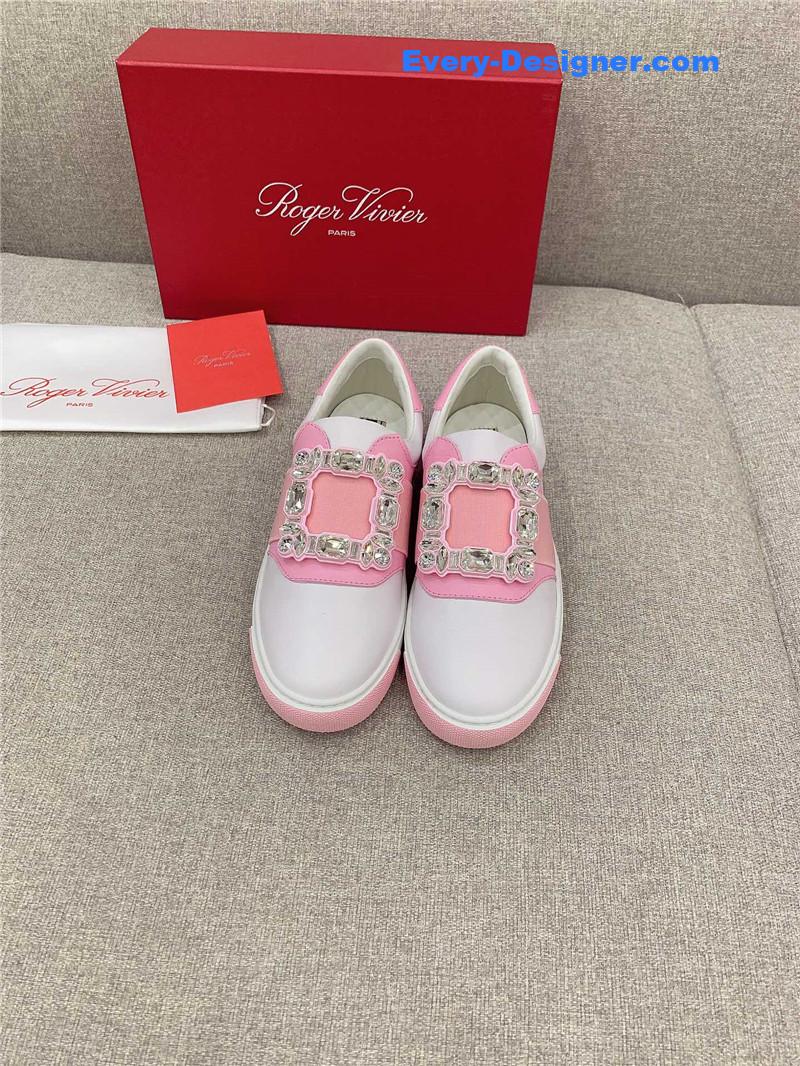 roger u1u1er new d1am0nd buckle casual shoes