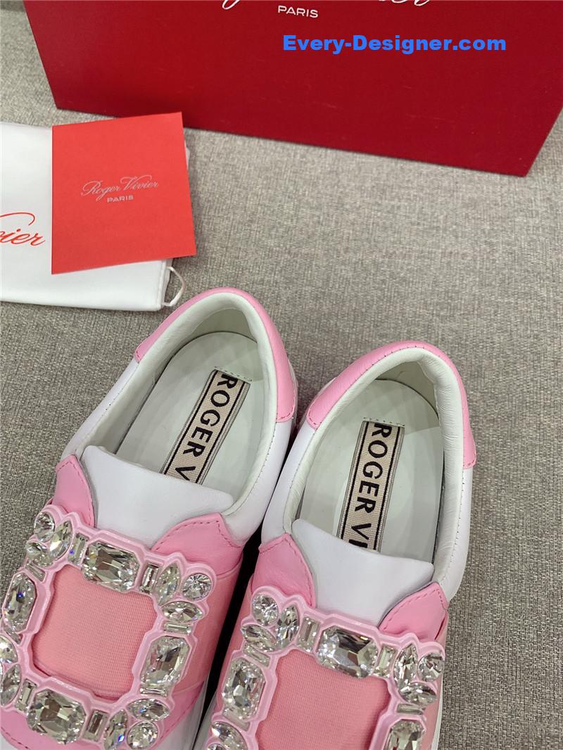 roger u1u1er new d1am0nd buckle casual shoes