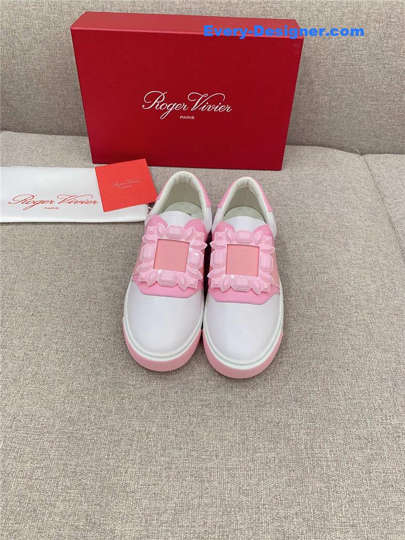 roger u1u1er new d1am0nd buckle casual shoes