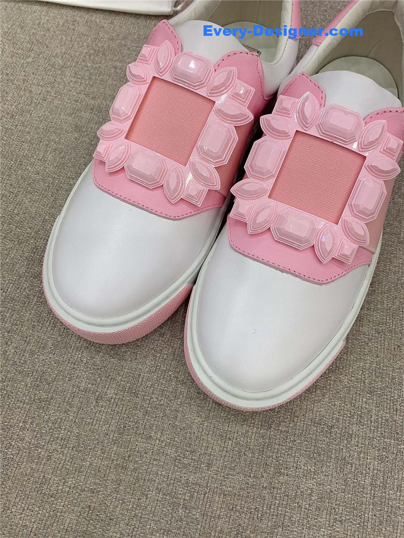 roger u1u1er new d1am0nd buckle casual shoes