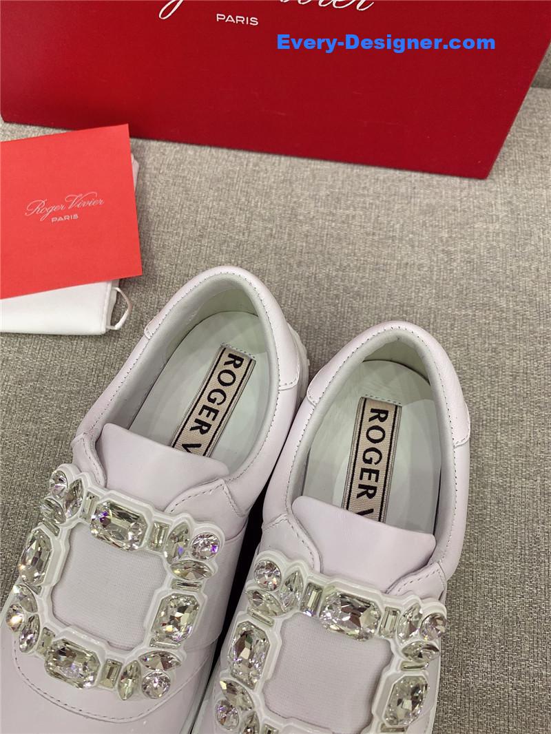 roger u1u1er new d1am0nd buckle casual shoes