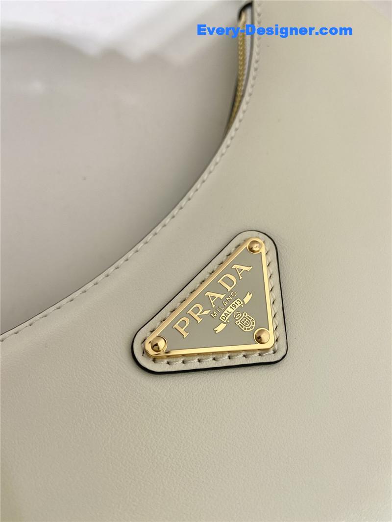 Pra*a moon leather shoulder bag