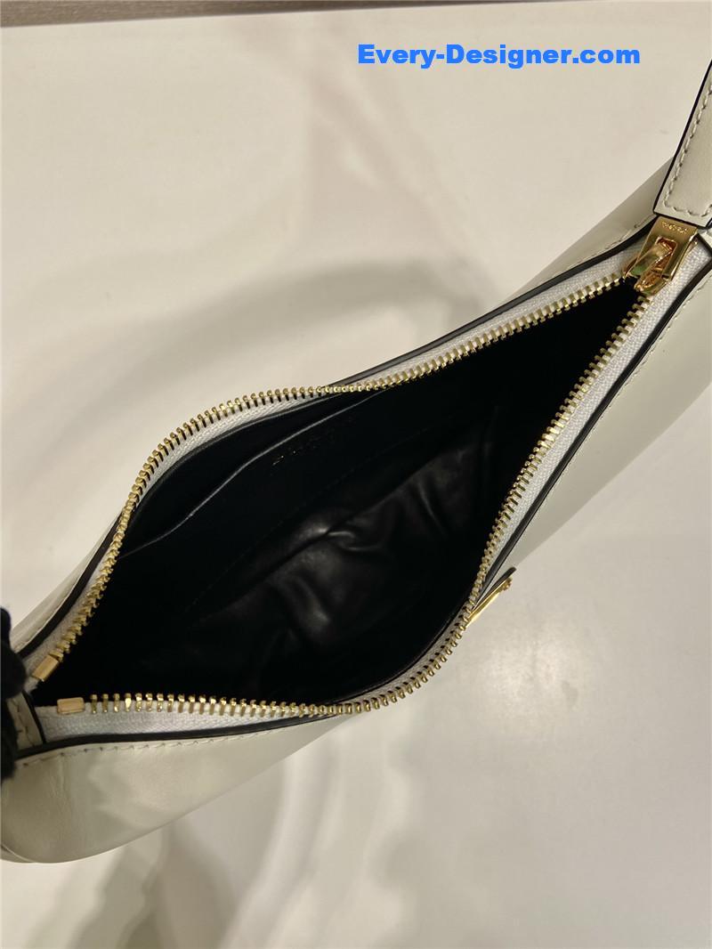 Pra*a moon leather shoulder bag