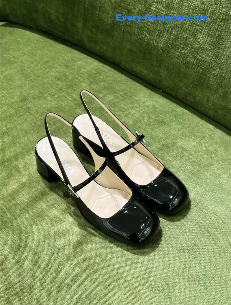 Pra*a delicate triangle logo sneakers