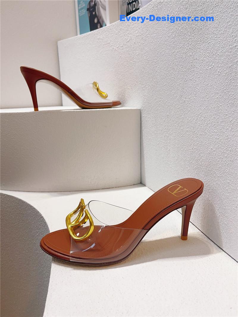 Va1e*ntin0 spring summer all-match high-heeled slippers