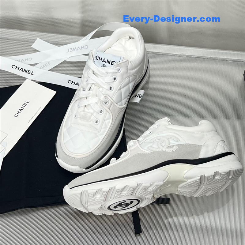 Ch**el patchwork casual sneakers