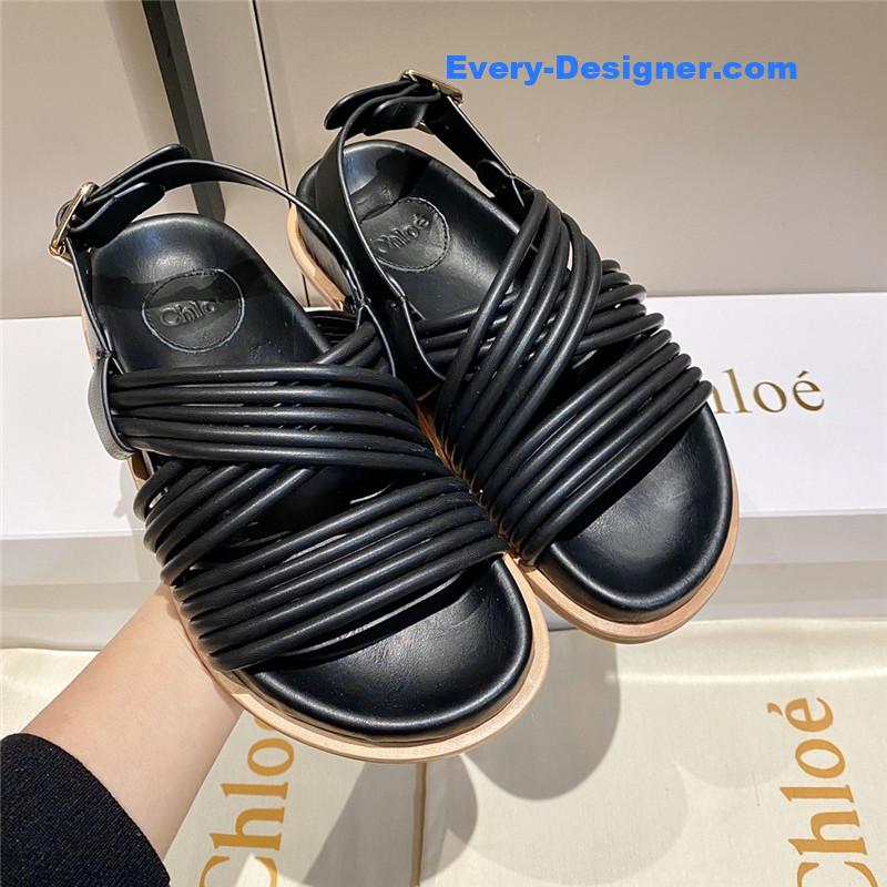 Chloe Cross Strap Roman Sandals