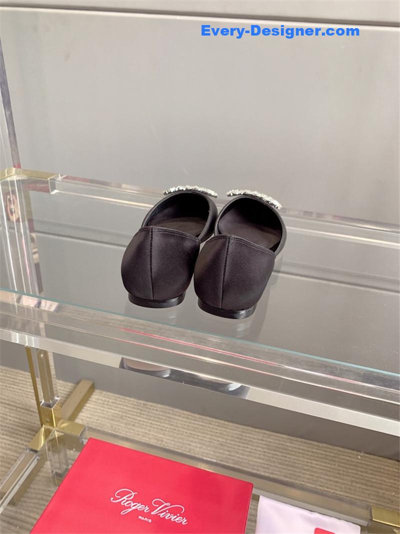 roger u1u1er new hollow square buckle flat bottom