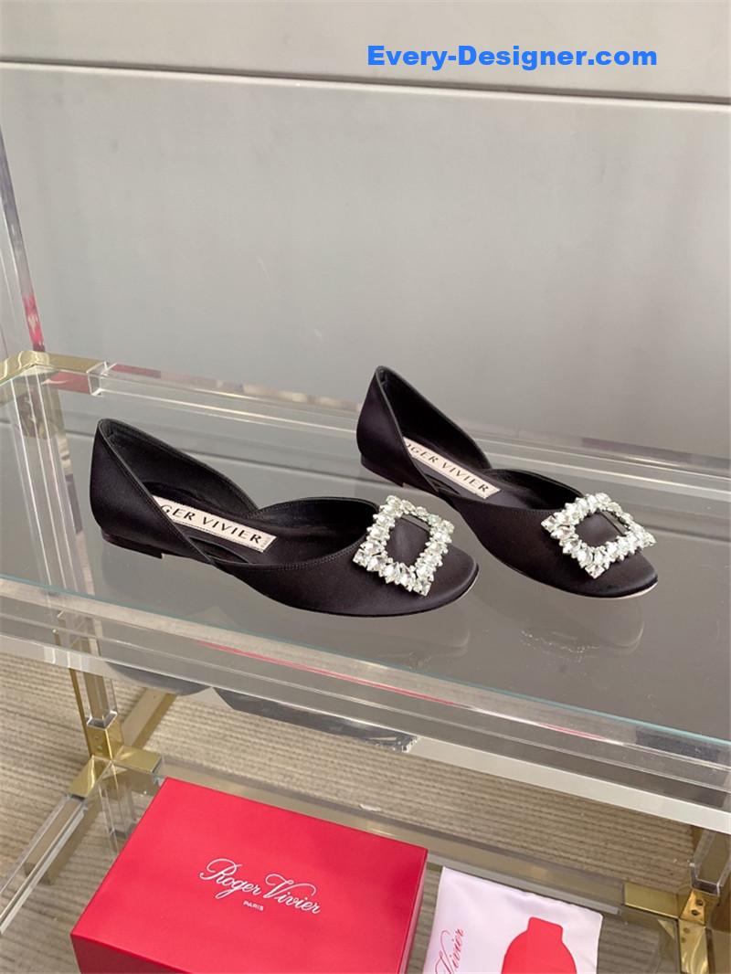 roger u1u1er new hollow square buckle flat bottom