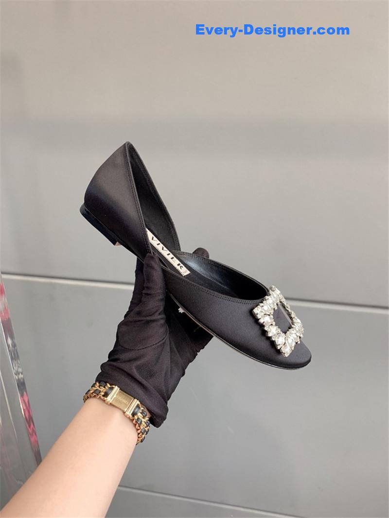 roger u1u1er new hollow square buckle flat bottom