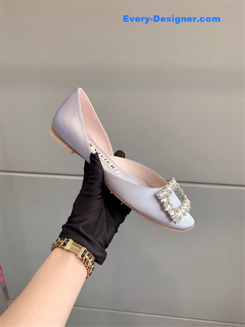 roger u1u1er new hollow square buckle flat bottom