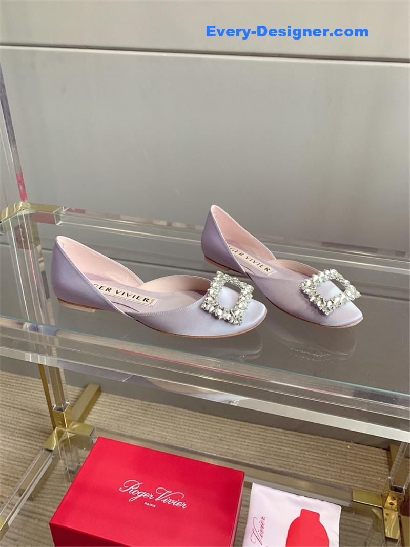 roger u1u1er new hollow square buckle flat bottom