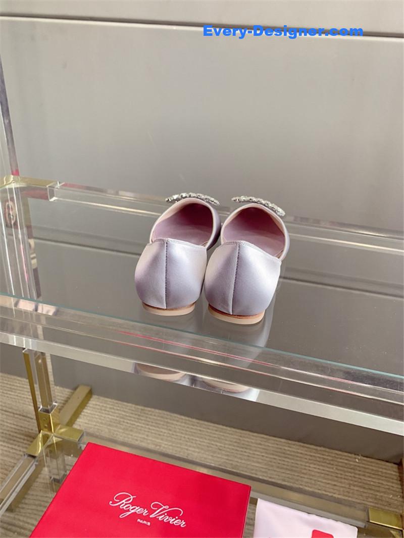 roger u1u1er new hollow square buckle flat bottom