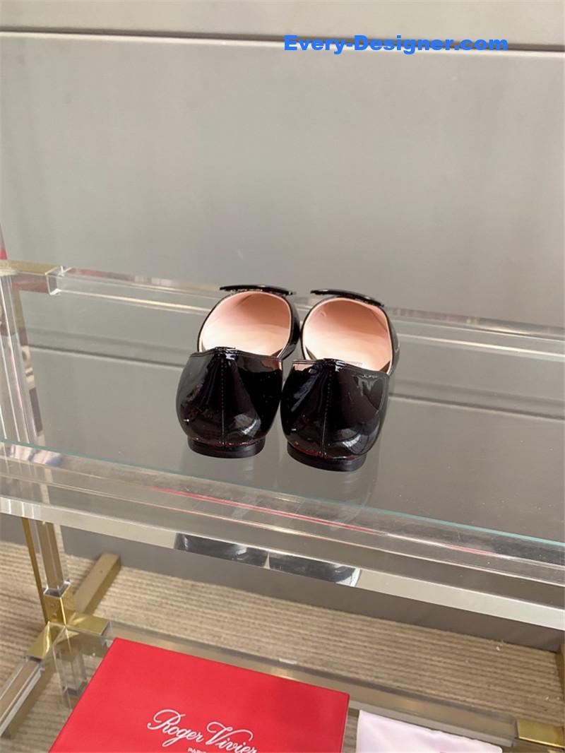 roger u1u1er new hollow square buckle flat bottom
