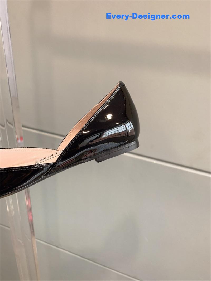 roger u1u1er new hollow square buckle flat bottom