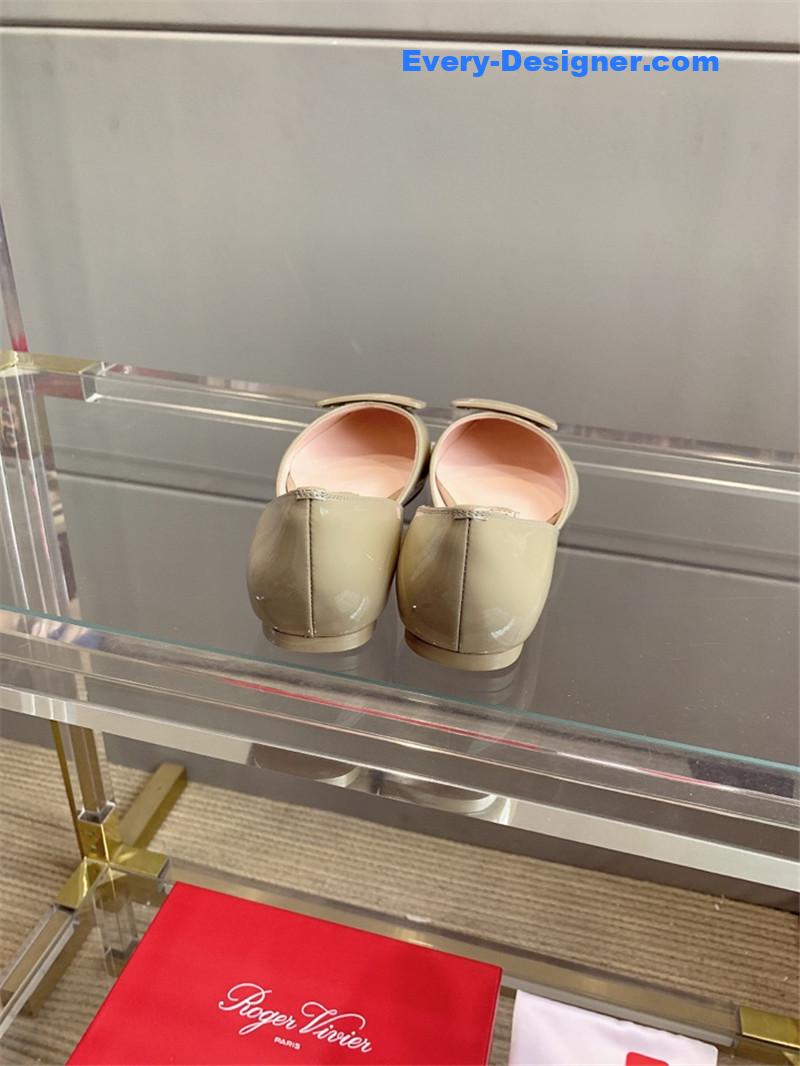 roger u1u1er new hollow square buckle flat bottom