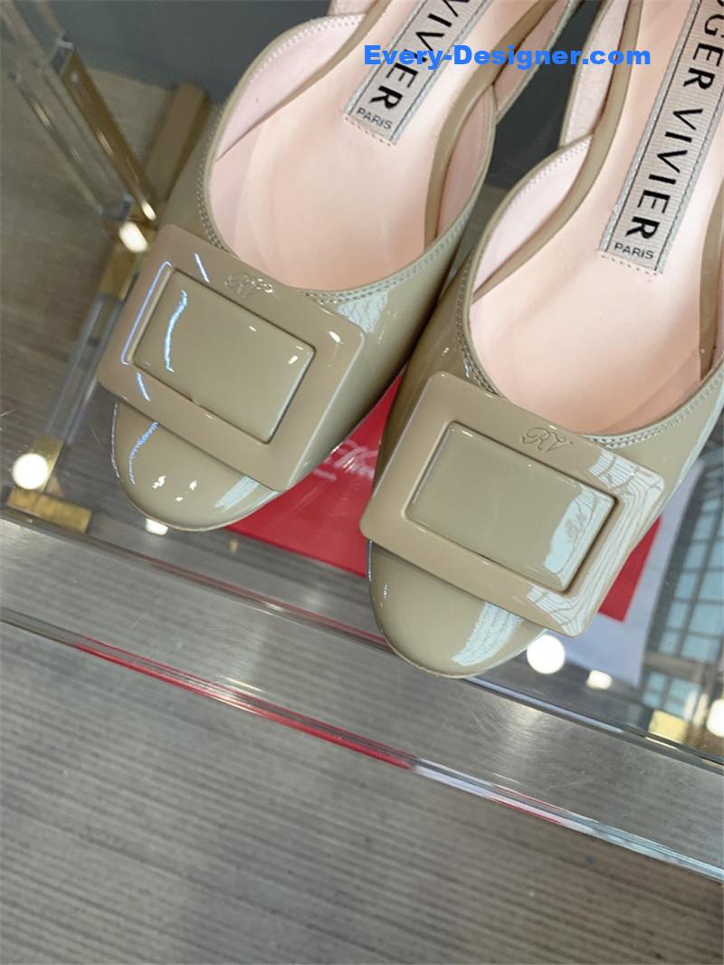 roger u1u1er new hollow square buckle flat bottom
