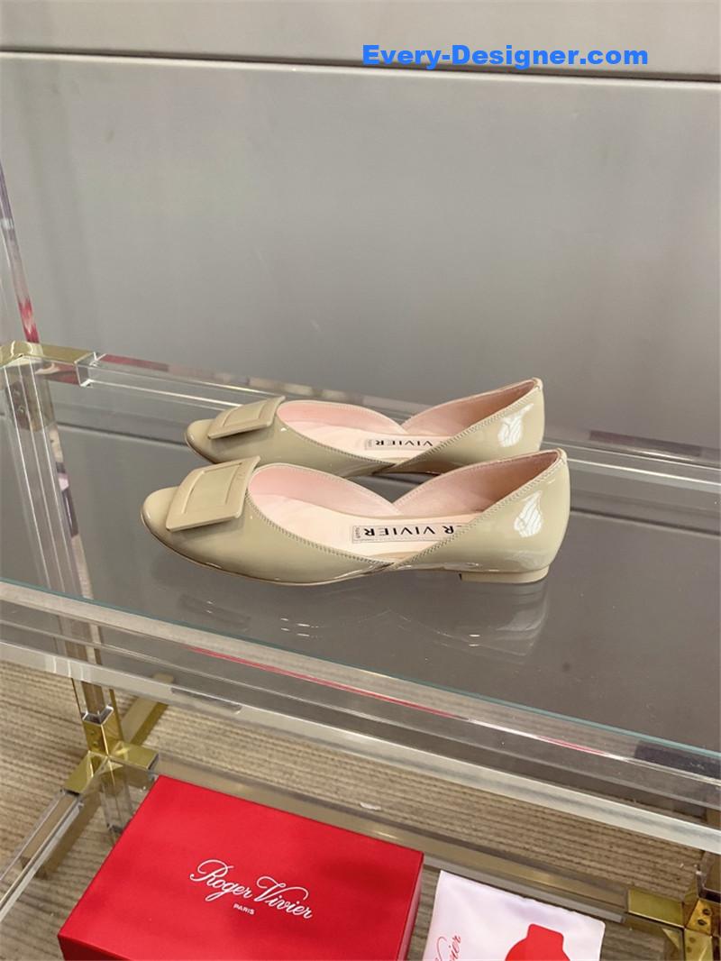 roger u1u1er new hollow square buckle flat bottom