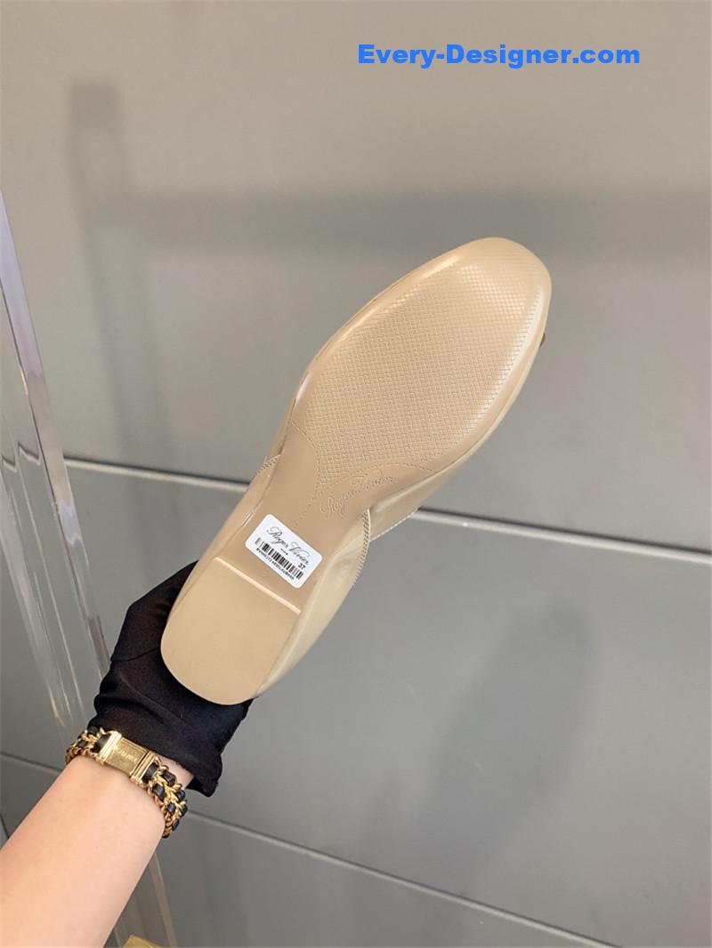 roger u1u1er new hollow square buckle flat bottom