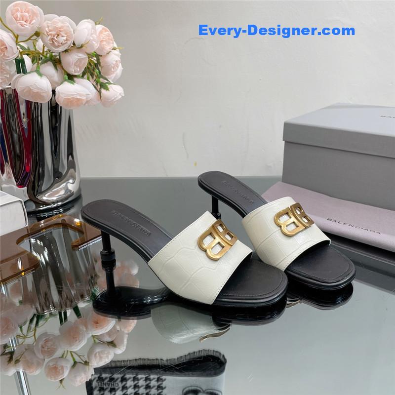 Ba1en*iaga double b buckle stiletto sandals