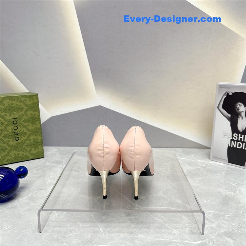 Gvc*1 pointed toe metal high-heeled shoes