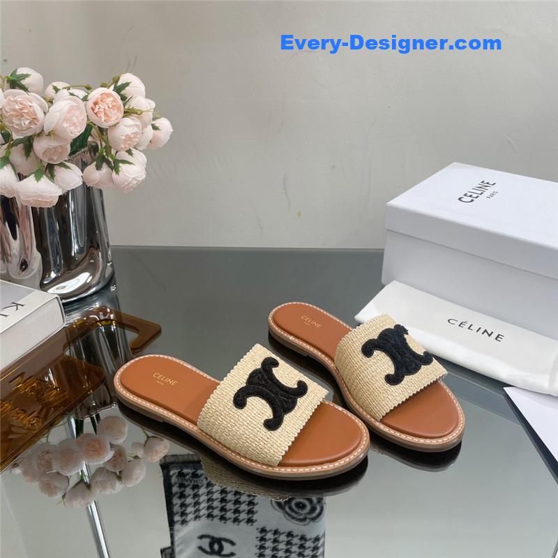 Ce1i*e new arc de triomphe retro roman slippers