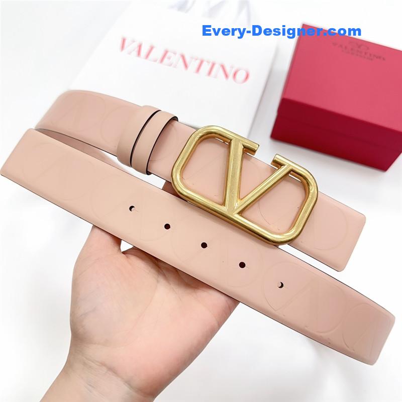 Va1e*ntin0 new double-sided top layer cowhide belt