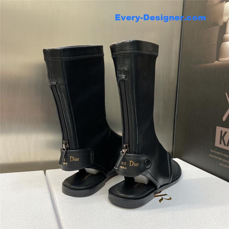D10r new spirit clip toe casual flat elastic female sandals