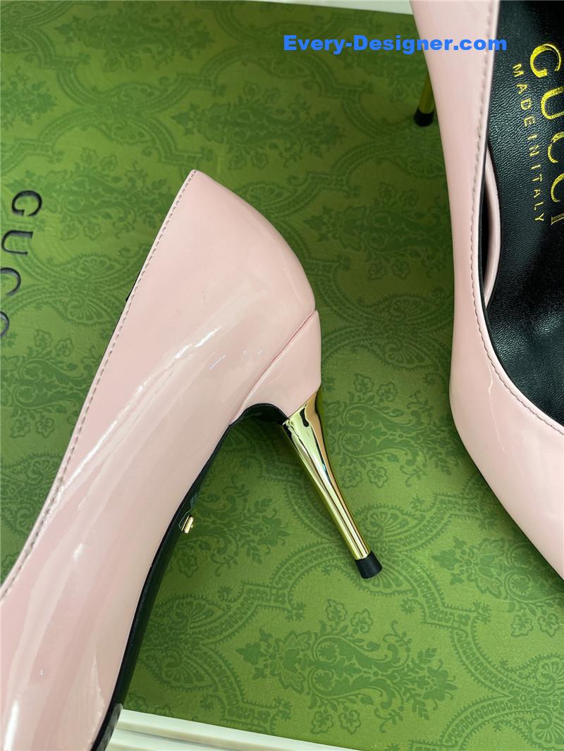 Gvc*1 metal heel pointed high heels
