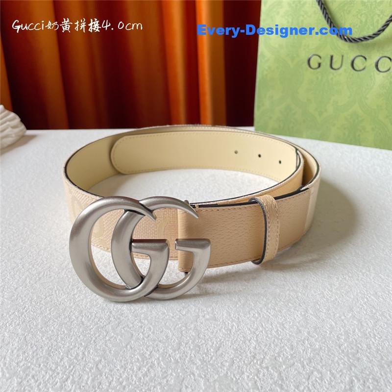 Gvc*1 belt with double g logo buckle
