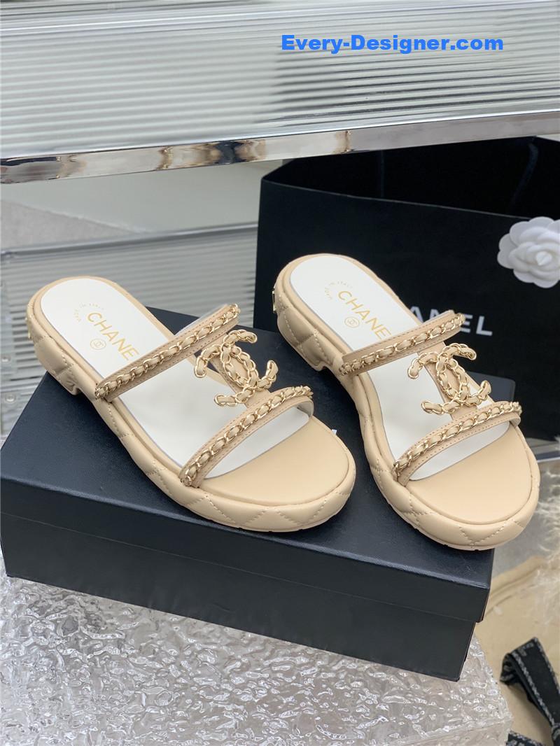 CC new silk sheepskin slippers