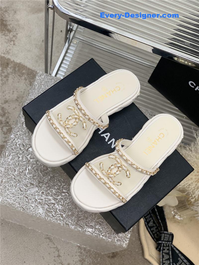 CC new silk sheepskin slippers