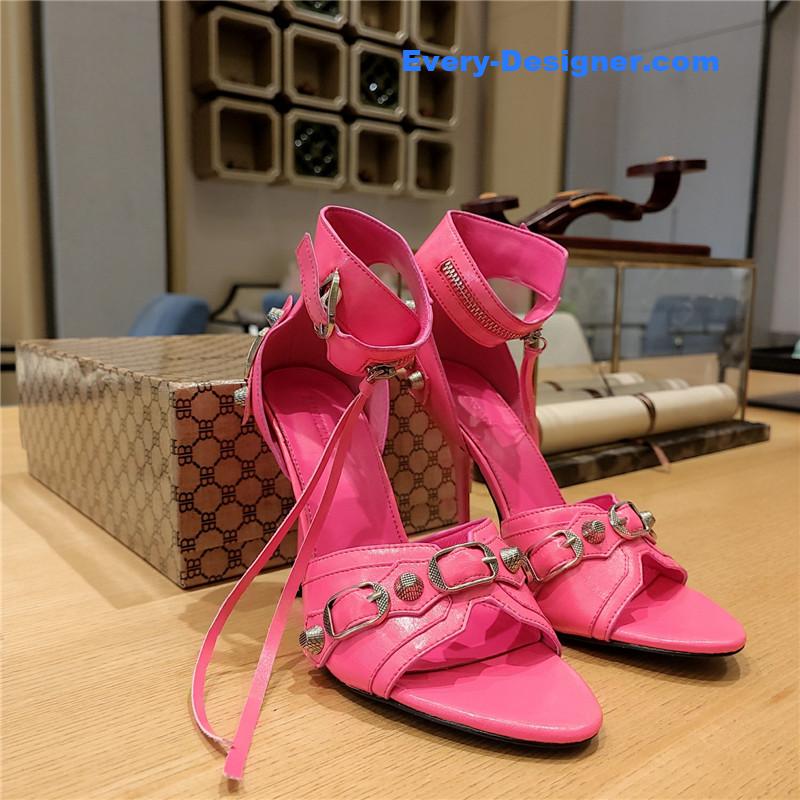 Ba1en*iaga studded fishmouth sandals