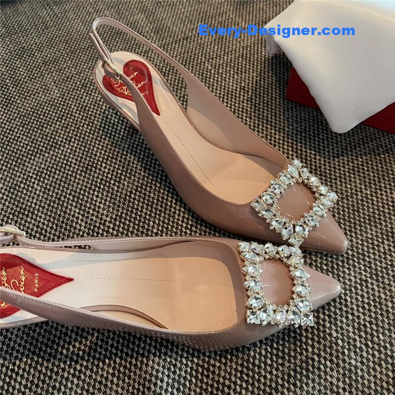roger u1u1er new side drill buckle high heels