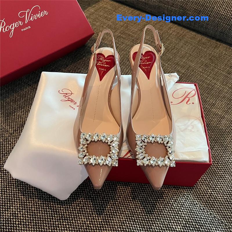 roger u1u1er new side drill buckle high heels