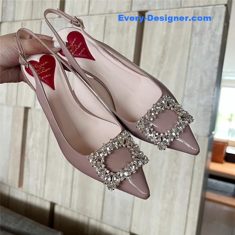 roger u1u1er new side drill buckle high heels