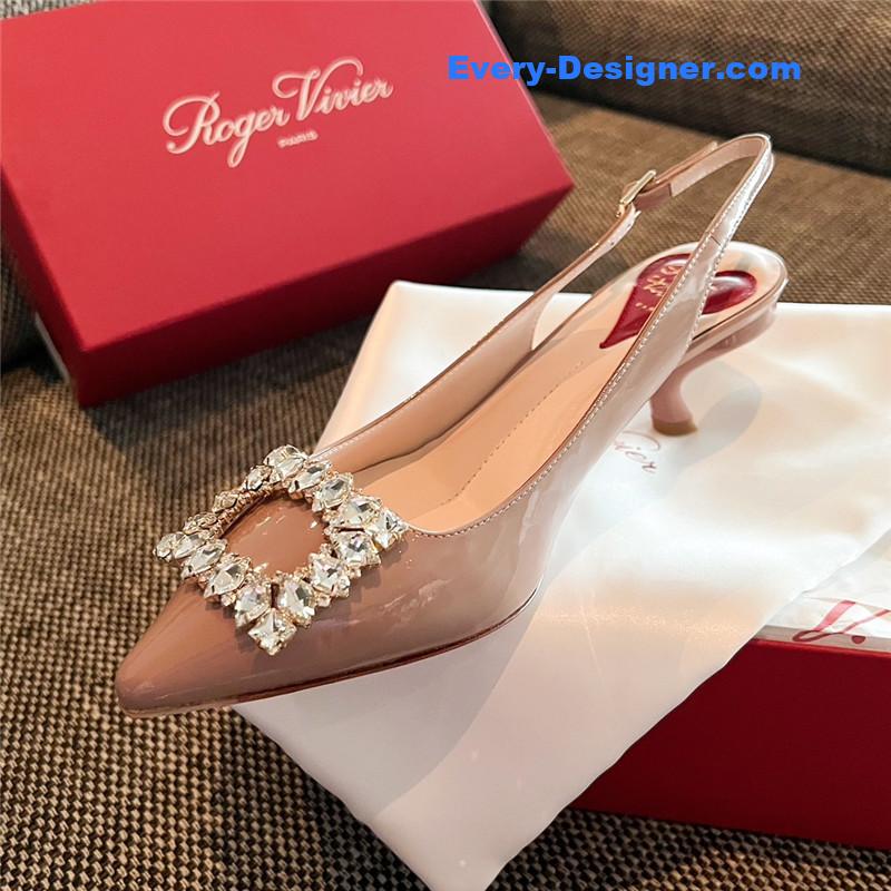 roger u1u1er new side drill buckle high heels
